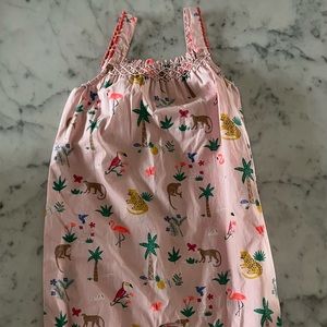NWOT Baby boden smocked animal print sleeveless romper 18-24 months